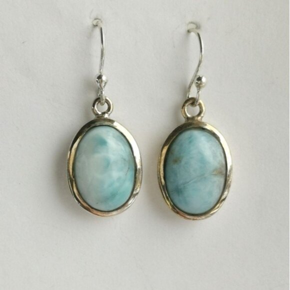 JEM Designs Shop Jewelry - Larimar earrings in Sterling Silver 🆕